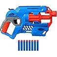 Nerf Alpha Strike Hammerstorm Blaster – Hammer-Priming Action, Rotating 8-Dart Drum, 8 Official Nerf Elite Darts – for Children, Teens, Adults, Multicolor (E6748)