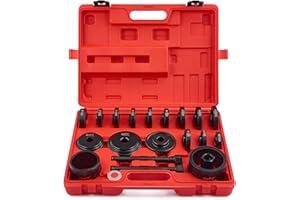 ORION MOTOR TECH 24 PCS Herramientas de Cojinetes de Rueda Juego de Herramientas Extractoras de Rodamientos para Extracción e Instalación de Rodamientos de Tracción Delantera con Tornillos Deslizantes