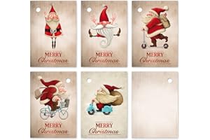 ‎EDITION COLIBRI EDITION COLIBRI 25 Geschenkanhänger Weihnachten: Lustige Weihnachtsmänner, Etiketten Anhänger, Tags, Anhängeschilder, Dekorieren, Geschenke, Tannenbaumschmuck, Weihnachtsdeko aus Papier (Set 1)