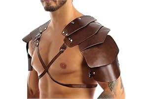 keland Armatura da Spalla Medievale in Pelle Pauldron per Cosplay Vichingo