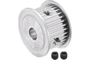 sourcing map 3M32 Dents Distribution Poulie Synchrone Roue Ceinture Entraînement Engrenage avec M5 Vis 8mm Alésage pour Courroie 3D Imprimante CNC