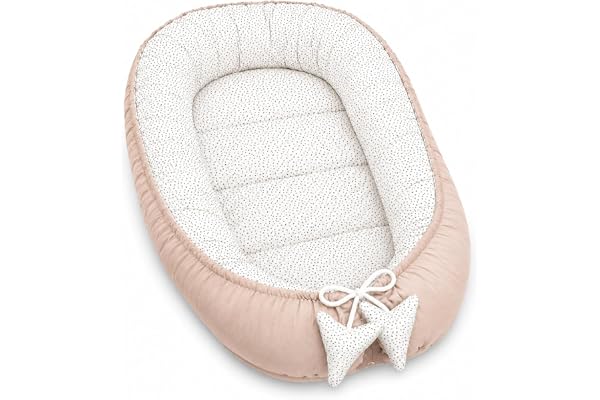 PIMKO Babybo, babybo för spädbarn, gosigt bo på 2-sidig babykokong för spädbarn och nyfödda, babybo, 100 % bomull, bo lämplig