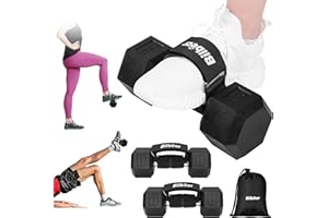 BILBEAR 2pcs Tibialis Trainer für Beinkrafttraining,verstellbare Hantel Fußaufsatz für Hüftbeugerheben en,Hantel Gewicht Knöchelriemen für Beinheben-Übungen