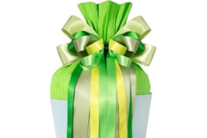 BOFUNX School Cone Bow Green School Cone Bow Sugar Bag Bow for Boys - 60 x 20 cm Bow School Cone Sugar Bag Decoration First Day of School Decoration