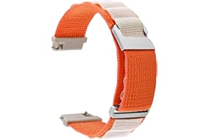 WOCCI Alpin Loop Nylon Klockband, Justerbara sportremmar för män och kvinnor, välj färg och bredd 18 mm 20 mm 22 mm