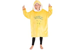 Pokémon Bluza w kratę, ponczo polarowa bluza z kapturem dla dzieci