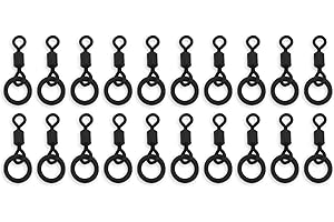 Bank Tackle Flexi Ring Swivels Size 8, 11 and 22 Micro Hook Swivel Carp Fishing Tackle
