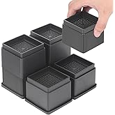 Coptiner 8 PCS Adjustable Furniture Risers Stackable Heavy Duty for Sofa Desk Sofa Table Bookcase Bed Lift Blocks Support up