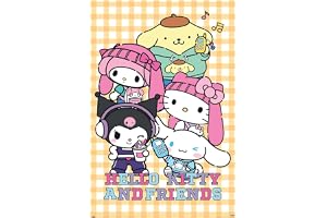 Pyramid International Sanrio (Hello Kitty - Pop) Maxi affisch, premium väggkonst 90 x 60 cm, officiellt licensierad