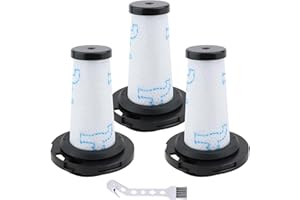 Attemart Filtre pour Rowenta X-Pert 7.60 Animal/X-Force Flex 9.60 Aqua RH6A31 RH6A33 RH6A73 RH20C0 RH2077/ X-Nano RH1127 RH1128 RH1129 filtre de rechange Aspirateur, Remplacer # ZR009010, 3 Pièces