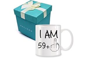 MAGEDON 60th Birthday Gifts for Men Women, 60 Years Old Gifts Presents for Dad, Mum, Grandad, Grandma, Husband and Wife - Funny 60 Years Old Coffee Mug Present