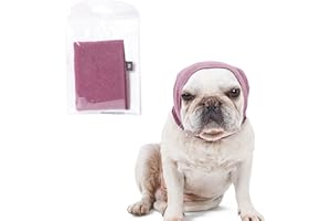 FOZKIERY Cache-oreilles pour chien pour soulager l'anxiété, capuche apaisante pour le toilettage et le séchage du bain, protection d'oreille pour chats et chiens (taille M)