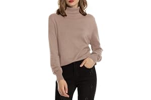 Woolen Bloom Rollkragenpullover Damen Strickpullover Stretch Pullover in Weich Feinstrick Elegant Stehkragen Strickpulli Langarm Rolli Sweater für Herbst Winter