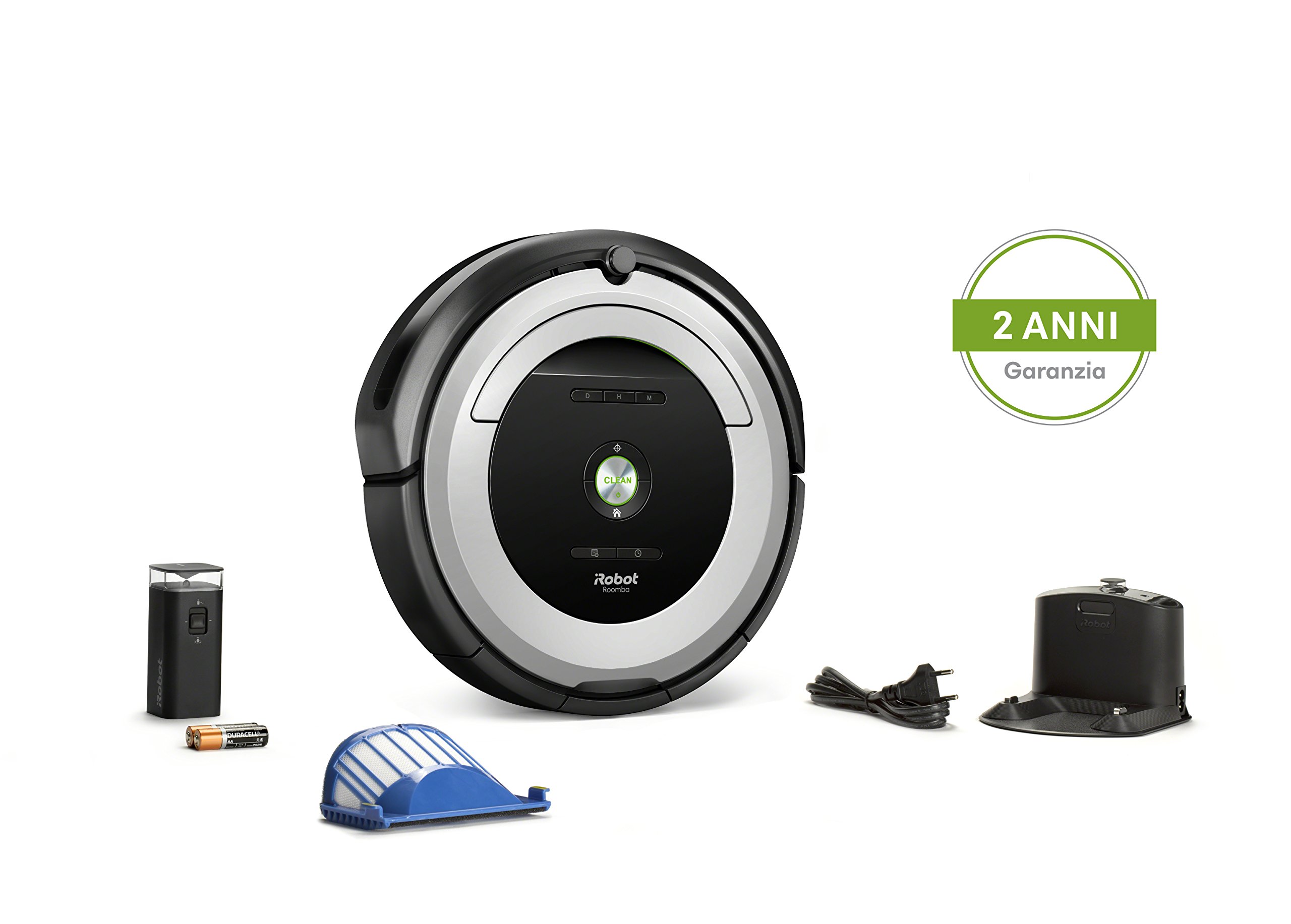 iRobot Roomba 680 robot aspirapolvere, 33 W, 61 Decibel, Grigio