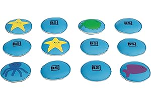 BS Toys Balles en Néoprène - Remplies De Sable avec Images Dessus - Jeu D'Adresse pour Enfants - Convient Aux Enfants À Partir De 6 Ans - Sentir La Mémoire - Jouets Aquatiques pour Enfants