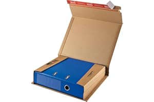 ‎COLOMPAC ColomPac CP050.01 Ordnerverpackung aus Wellpappe mit Selbstklebeverschluss und Aufreissfaden, braun