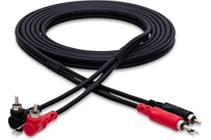 Hosa CRA-202DJ, Stereo Interconnect, Dual RCA to Same with Ground Wire, 2 m