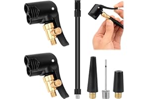 LALATOK Valvola automatica Air Chuck, spina a leva, 16 cm, valvola per auto con gonfiatore pneumatici