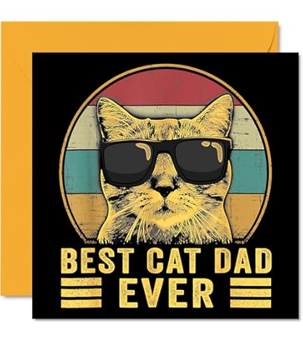 Twizler Carte Humoristique Avec Chat Affamé, Homme, Femme Et