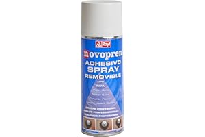 Rayt 1683-61 Novopren Adhesivo en Spray Removible apto para múltiples materiales, limpio y fácil de usar, 400ml