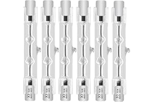 Eande 6 Piezas Bombilla Halogena 78mm R7S Regulable 100W 230V 1800LM Luz Blanca Cálida 2800K