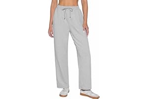 Demegimi Pantalones Deportivos Mujer Algodón Deportivos Recortados Pantalones con Bolsillos Laterales para Yoga y Correr