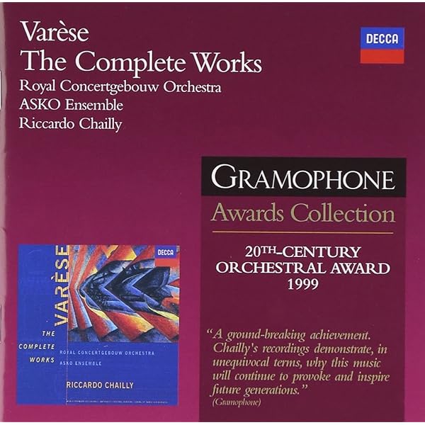 The Complete Works of Edgard Varèse Vol.1 (3cd): Amazon.de: CDs