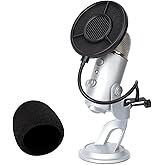 Blue Yeti Microphone Bonnette Anti Pop en Mousse avec Filtre Anti Pop à 6 Couches Améliorant la Qualité Sonore par YOUSHARES,