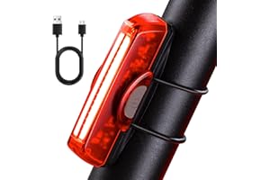 ZEEKPOWA Luce Posteriore per Bici Ricaricabile USB - Lampada LED Super Luminosa, Facile da Montare a Clip, Luce Rossa per Massima Sicurezza in Bici