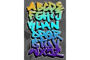 GRAFFITI ALPHABET: Coloring Book: 1 (GRAFFITI ALPHABET STYLE)