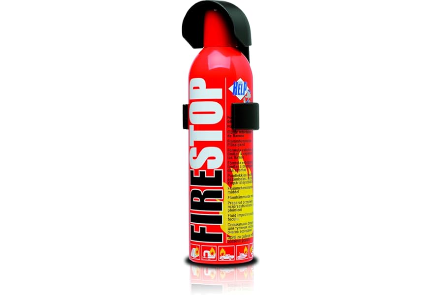 Super Help SH2400 Fire Stop Small Fire Extinguisher, Extinguishes Minor Fires&Stops them from Expanding, Nontoxic, Environmentally Safe, Ideal for Car, Camper, Caravan, Boat, 400ML
