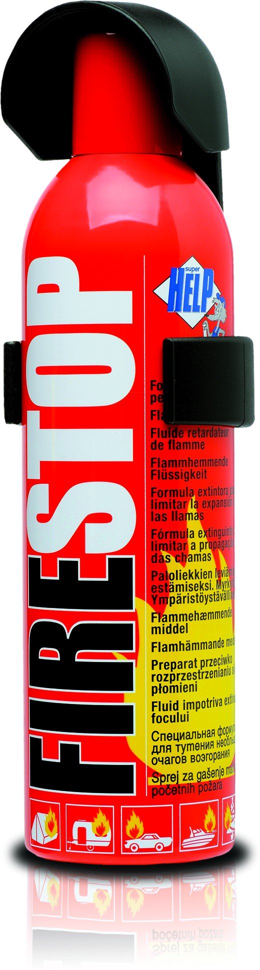 Super-Help-SH2400-Fire-Stop-400ml-Stops-Minor-Fires-Expanding-No-toxi-Environmentally-Safe-Ideal-for-Car-Van-Caravan-Boat-Etc
