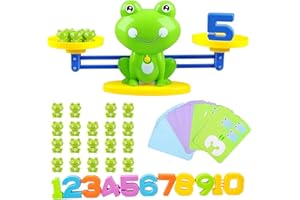 EHIOG Giochi Matematici Bilancia,Equilibrio Gioco Matematico Rana Conteggio Giocattoli Educativi Matematica Giochi Matematica Regali Bambini 3 4 5 6 Anni (Verde)