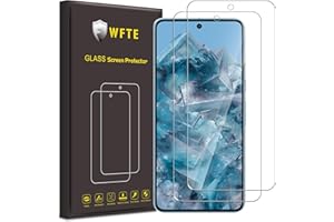 WFTE [2 sztuki folii ochronnej do Google Pixel 8 Pro, szkło pancerne, folia szklana o twardości 9H, odporna na zarysowania, pęcherzyki powietrza, pancerna ochrona wyświetlacza, szkło ochronne do