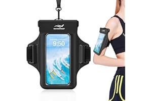 CITAMAMA Schwimmend wasserdichte Handyhülle, 2 in 1 Sportarmband Wasserfeste Handytasche IPX8 Unterwasser Handyhülle Handy Armhalterung für iPhone 15 Pro Max 14 Pro 13, Samsung S24 S23, bis zu 6,7"