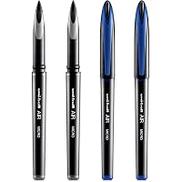 uni-ball AIR - 0.7mm Medium Rollerball - 6 Pack - Black - UBA-188-L