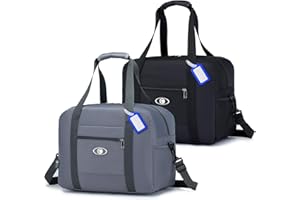 SPAHER Sac de Voyage Pliable Cabine Avion Bagage Cabine 40x30x20 Wizzair Vueling Volotea Sac de Sport Imperméable Sac Weekend Femme Homme Bagage Portable Organisateur de Sac 25L