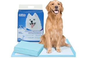 Nobleza - 50 pz Tappetini igienici per Cani, Misure 90 * 60cm, Tappetini assorbenti per Animali Domestici