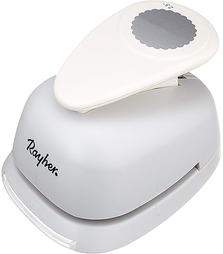 Artemio Rossetta A Leva Per Cerchi - 5 Cm - Punzone Da Ritaglio Per Carta 80-220g - Blu - Ideale Per Scrapbooking E Bambini - 3