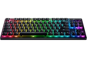 Razer DeathStalker V2 Pro Tenkeyless (Red Switch) – bezprzewodowa, niskoprofilowa klawiatura optyczna do gier (liniowe przełączniki optyczne, HyperSpeed Wireless, Bluetooth 5.0), układ QWERTY US,