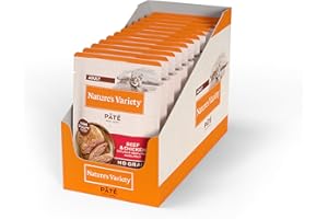 Nature's Variety Original No Grain - Pâtés pour chats adultes avec bœuf et poulet - Boîte 12 x 70 g