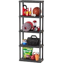 IRIS USA Regal Mit 4 Böden – 61 Cm B X 30,5 Cm T X 83,8 Cm H, Aus Recyceltem Kunststoff, Trägt Bis Zu 18,1 Kg Pro Boden