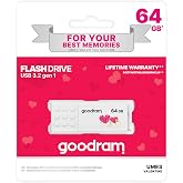 GoodRam 64GB USB Bellek USB 3.2 Gen 1 Flash Bellek, 60MB/s Okuma Hızı, 20MB/s Yazma Hızı, 0&deg;C &ndash; 70&deg;C &Ccedil;alışma Sıcaklığı, Windo