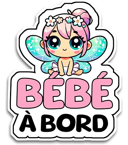 Autocollant 'Bébé à Bord' Résistant UV Et Waterproof - Design Variés, Facile à Coller, Pour Sécurité En Voiture