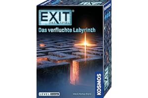 KOSMOS 682026 EXIT - Das Spiel - Das verfluchte Labyrinth, Level: Einsteiger, Escape Room Spiel, EXIT Game für 1 bis 4 Spieler ab 10 Jahre, EIN einmaliges Gesellschaftsspiel