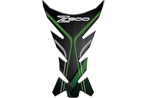 Motorcycle Tankpad aus Harz, selbstklebend, 3D-Effekt, kompatibel mit Kawasaki Z900 (dunkelgrün)