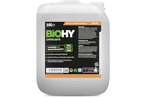 BiOHY Crema de Jabon (Bidón de 10 litros) | Suave, hidratante e inodoro jabón de manos del sector vegetal | LIBRE DE FOSFATOS Sin perfume ni colorantes (Creme Seife)