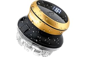 KEMEI 887 Hair Clippers for Men, Cordless Self Hair Cutters, Electric Quick Cut Trimmer, Circular Rotary Blade, IPX7 Waterproof, USB Rechargeable with LED Display