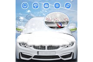 HyAdierTech Frontscheibenabdeckung Auto, Scheibenabdeckung Magnet Fixierung Faltbare Abnehmbare Winterabdeckung, Autoscheibenabdeckung für die gegen Schnee, EIS, Frost, Staub, Sonne (148x116)