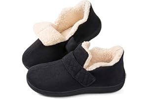 Zizor Women's Adjustable Strap Closed Back Slipper with Memory Foam